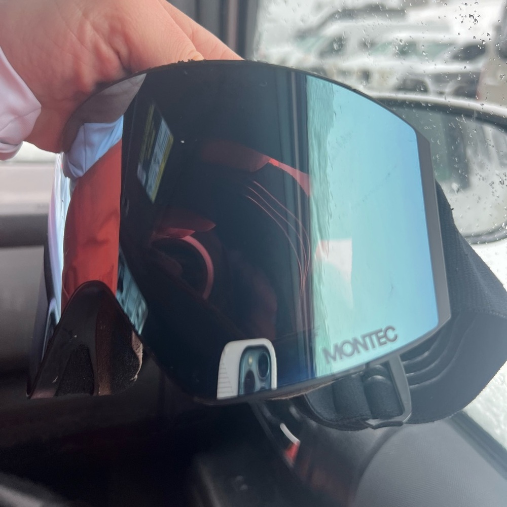 Montec Black and Blue Ski Goggles